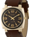 Golden Classic Women's 2267_brown Off the Cuff Vintage Leather Studded Band Watch