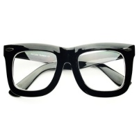 Large Retro Fashion Nerd Geek Style Thick Framed Clear Lens Wayfarer Glasses Frames Large Retro Fashion Nerd Geek Style Thick Framed Clear Lens Wayfarer Glasses Frames