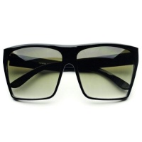 Large Retro Style Square Aviator Flat Top Sunglasses Shades Large Retro Style Square Aviator Flat Top Sunglasses Shades
