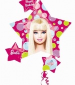 Barbie All Dolled Up Super Shape Metallic Balloon, 32 x 35 Inches