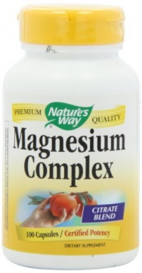 Nature's Way Magnesium Complex, 100 Capsules (Pack of 2) Nature's Way Magnesium Complex, 100 Capsules (Pack of 2)