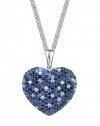 Effy Jewlery Balissima Blue Sapphire Large Heart Pendant, 3.75 TCW