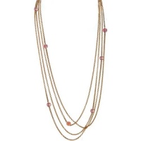 120 Long Chain Necklace with Glass Ab Beads, Life And Style! In Aurora Borealis with Gold Finish 120 Long Chain Necklace with Glass Ab Beads, Life And Style! In Aurora Borealis with Gold Finish