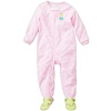 Carter's Girls Pink Pokadot Ballerina Frog Footed Sleeper 12 Months - 5t