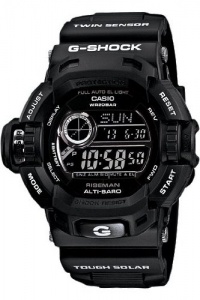 Casio G-Shock Riseman Multi-Function Digital Black Resin Mens Watch G9200BW-1CR Casio G-Shock Riseman Multi-Function Digital Black Resin Mens Watch G9200BW-1CR
