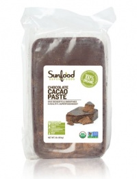 SunFood Chocolate Cacao Paste Organic -- 1 lb SunFood Chocolate Cacao Paste Organic -- 1 lb