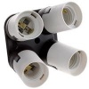 Flashpoint 4 Socket Adapter - Converts 1 Socket into 4 - Use for Standard Socket Flourescent Bulbs