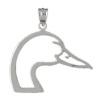 CleverSilver Sterling Silver Pendant Duck Head
