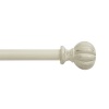 Kenney Deco Window Curtain Rod, 28 to 48-Inch, Antique White