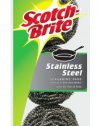 3M Scotch-Brite Stainless Steel Scouring Pad, 3-Pad
