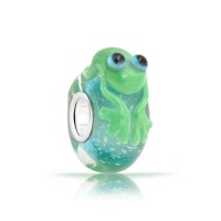 Bling Jewelry Sterling Silver Murano Glass Cute Green Frog Fits Pandora Bling Jewelry Sterling Silver Murano Glass Cute Green Frog Fits Pandora