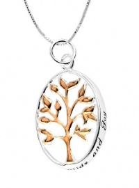 14k Rose Gold Plated Sterling Silver Family. My Pride and Joy Family Tree Two-Tone Pendant Necklace , 18 14k Rose Gold Plated Sterling Silver Family. My Pride and Joy Family Tree Two-Tone Pendant Necklace , 18