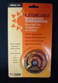 Chim Gard Model 3-4 Woodstove Thermometer