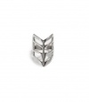 G by GUESS Women's Silver-Tone Chevron Ring, SILVER (7)