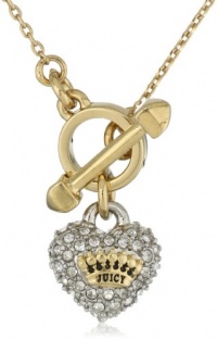 Juicy Couture Replenishment Pave Heart Necklace, 16 Juicy Couture Replenishment Pave Heart Necklace, 16