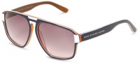 Marc By Marc Jacobs Women's MMJ 294-S MMJ294S Navigator Sunglasses,Blue White Gold Frame/Grey Gradient Lens,One Size Marc By Marc Jacobs Women's MMJ 294-S MMJ294S Navigator Sunglasses,Blue White Gold Frame/Grey Gradient Lens,One Size