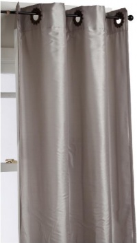 Regal Home Collections Ultimate 54-Inch by 84-Inch Decorative Grommet Interlined Faux Silk Panel, Platinum Regal Home Collections Ultimate 54-Inch by 84-Inch Decorative Grommet Interlined Faux Silk Panel, Platinum