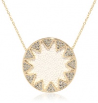 House of Harlow 1960 White Sand Sunburst Station Pendant Necklace, 28 House of Harlow 1960 White Sand Sunburst Station Pendant Necklace, 28
