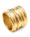 Kenneth Cole New York Ring, Gold-Tone Wide Band Size 7.5