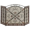 Fleur De Lis Iron Fireplace Screen