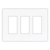 Cooper Wiring Devices 9523WS Aspire Screwless Wallplate, 3-Gang, White Satin