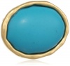 T Tahari Aegean 14k Gold-Plated Oval Adjustable Ring