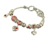 Heart Charm Bracelet, 7.5
