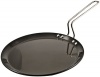 Futura Hard Anodised Flat Tava Griddle, 10-Inch, 4.88mm with Steel Handle