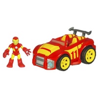 Playskool Super Hero Adventure - Race Car With Iron Man Playskool Super Hero Adventure - Race Car With Iron Man
