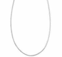 Giani Bernini Sterling Silver Necklace, 24 Square Snake Chain