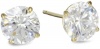 10k Gold Swarovski Zirconia Studs (2 cttw)