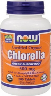NOW Foods Organic Chlorella 500mg 200 Tablets NOW Foods Organic Chlorella 500mg 200 Tablets