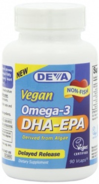 Deva Nutrition Deva Vegan DHA-EPA, 90 Count Deva Nutrition Deva Vegan DHA-EPA, 90 Count