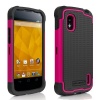 Ballistic SG1098-M365 AGF SG Series Case for LG E960/NEXUS 4 - 1 Pack - Retail Packaging - Black and Hot Pink
