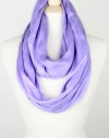Feminine Light Weight Silky Soft Solid Infinity Loop Silk Cotton Scarf