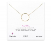 Dogeared Karma Medium Sparkle 18 Necklace - Gold Dipped Dogeared Karma Medium Sparkle 18 Necklace - Gold Dipped