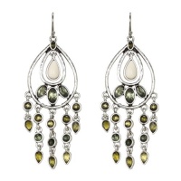Lucky Brand Beachwood Canyon Green Oblong Chandelier Earrings Lucky Brand Beachwood Canyon Green Oblong Chandelier Earrings