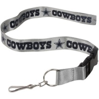 NFL Dallas Cowboys Lanyard, Silver NFL Dallas Cowboys Lanyard, Silver