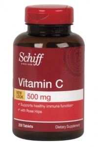 Schiff Vitamin C 500 Mg with Rose Hips, 250-Count Schiff Vitamin C 500 Mg with Rose Hips, 250-Count