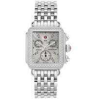 Michele Women's 'Deco' Diamond Accent Mother of Pearl Dial Watch MWW06A000699 Michele Women's 'Deco' Diamond Accent Mother of Pearl Dial Watch MWW06A000699