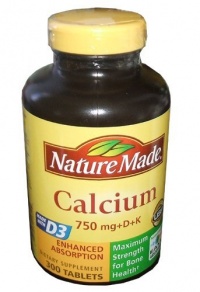 Nature Made Calcium 750 mg + D + K, 300 Tablets Nature Made Calcium 750 mg + D + K, 300 Tablets