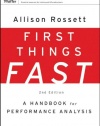 First Things Fast: A Handbook for Performance Analysis