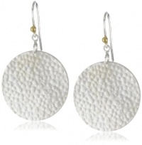 GURHAN Lush Silver with High Karat Gold Accents Hammered Earrings GURHAN Lush Silver with High Karat Gold Accents Hammered Earrings