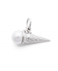 Add this tasteful treat to your favorite necklace or charm bracelet to sweeten up your style. Rembrandt's petite ice cream cone charm is crafted in sterling silver. Approximate drop: 1 inch. Add this tasteful treat to your favorite necklace or charm bracelet to sweeten up your style. Rembrandt's petite ice cream cone charm is crafted in sterling silver. Approximate drop: 1 inch.