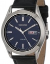 Seiko Men's SNE049 Solar Strap Blue Dial Watch