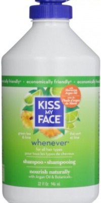 Kiss My Face Whenever Shampoo, Green Tea & Lime, Value Size, 32 Ounce