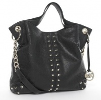 Michael Kors Black Leather Astor Large Chain Shoulder Tote Bag Handbag Purse Michael Kors Black Leather Astor Large Chain Shoulder Tote Bag Handbag Purse
