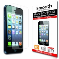 Apple iPhone 5 Screen Protector - NEW 2013 Ultra Premium HD Version - 3 PACK Ultra Clear - iSmooth - Free Lifetime Replacement Guarantee - Bubble Free Installation Guaranteed - Package Includes BONUS Premium Microfiber Cleaning Cloth, Two (2) Dust Removal Apple iPhone 5 Screen Protector - NEW 2013 Ultra Premium HD Version - 3 PACK Ultra Clear - iSmooth - Free Lifetime Replacement Guarantee - Bubble Free Installation Guaranteed - Package Includes BONUS Premium Microfiber Cleaning Cloth, Two (2) Dust Removal