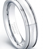 CleverEve 6 mm Tungsten Carbide Ring Laser Etched Design Polished Tungsten Wedding Band (From Size 8 to 12)