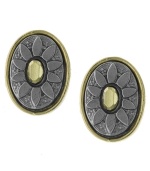 Spring ahead! Petite petals adorn these pretty flower stud earrings from 2028. Crafted in silver and gold tone mixed metal. Earrings feature a clip-on backing for non-pierced ears. Approximate diameter: 3/4 inch.